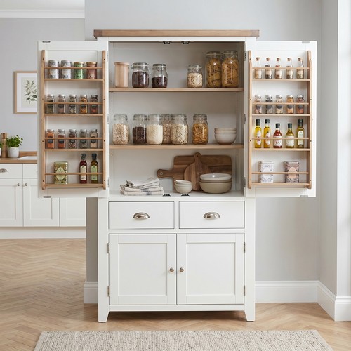 Pantry cupboard cheshire white - cupboard,