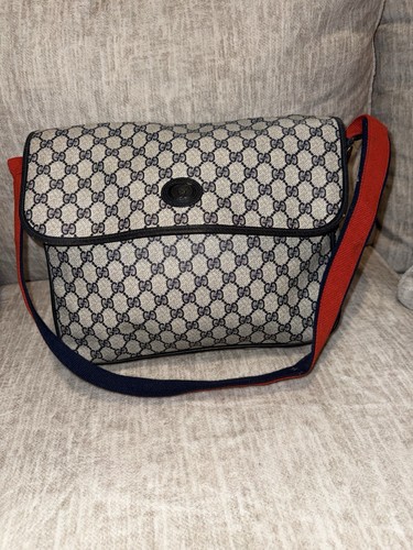 Gucci messenger bag canvas - gucci,