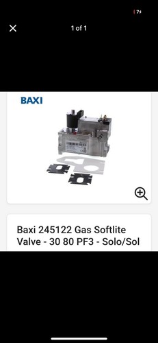 Baxi softlite gas valve 80 - baxi,