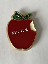 New York Big Apple Metal Fridge Magnet Travel Tourism Gift Bite Taken Out