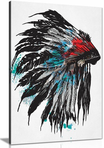 Native american feathered - native,