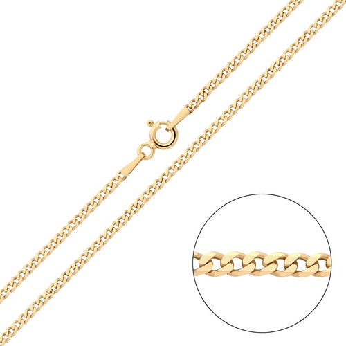 9ct yellow gold silver 2mm - &,