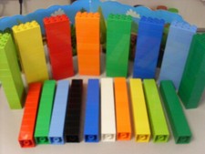 Duplo Selection Of 4 & 8 Lug Bricks Qty 10