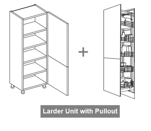 Pull handless doors complete - j,