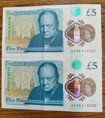 Pound rare note aa39016021 - 5,