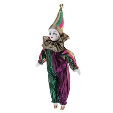Porcelain Clown Doll for Christmas Birthday Gift 22cm