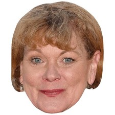 Samantha Bond (Lipstick) Celebrity Mask, Flat Card Face, Fancy Dress Mask