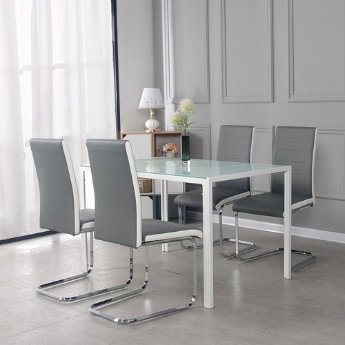 Black white grey glass - black/white/grey, dining