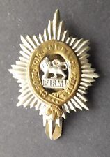 Worcestershire Regiment military cap badge - bi-metal with slider