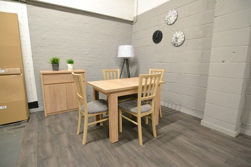 Set extending dining table - extending,
