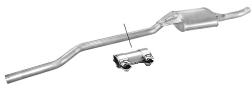 Center silencer middle pot - middle,