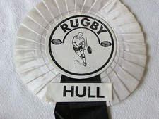 HULL Rugby League with Player Image Centre Rosette