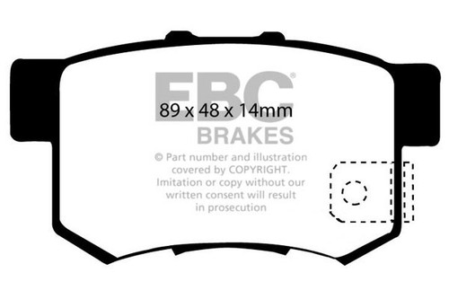 Ebc yellowstuff rear brake - rear,