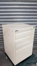 Bisley Metal 4 Drawer File Cabinet with Key (Cream)