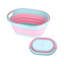 Plastic Pop Up Bin Collapsible Laundry Basket Storage Washing Clothes Baskets