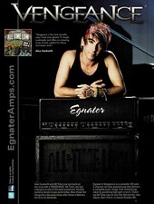 ALEX GASKARTH of ALL TIME LOW - EGNATER AMPS - 2012 Print Ad