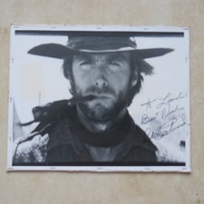 CLINT EASTWOOD Hand signed and dedicated photo