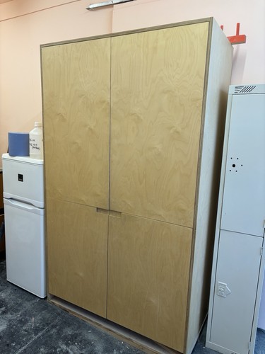 Large birch ply kitchen larder - birch,