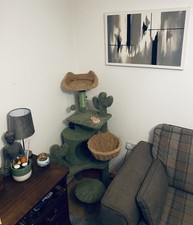 Cat Tree Scratcher and Climbing Tower Kitten Activity Center for Indoor Cats UK