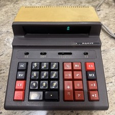 Facit 2102 Calculator Vintage Retro 1980  Desktop Adding Machine - working 
