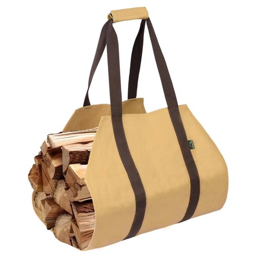 Waxed canvas log - waxed,
