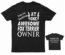 Awesome Toy Fox Terrier   T-Shirt Personalised Gift Custom Name message  Gift
