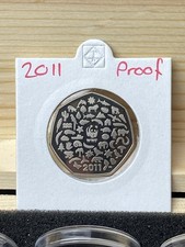 2011 Proof WWF 50p Coin Brilliant Uncirculated Wildlife PROOF BU Royal Mint