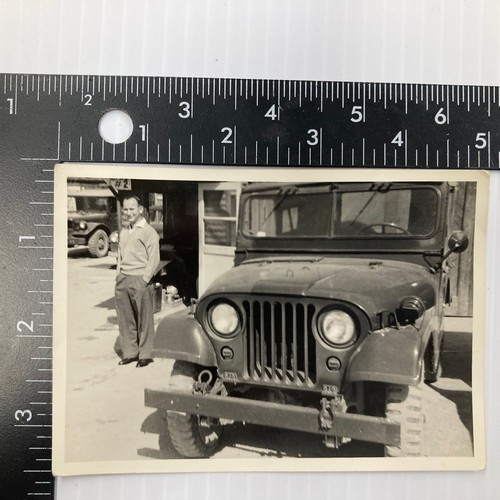 Man military jeep 1940s 1950s - man,