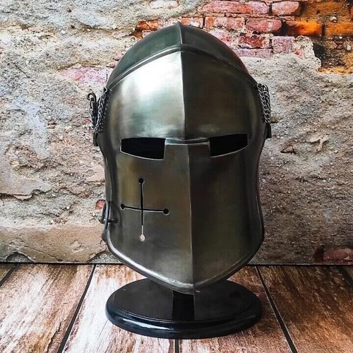 Medieval barbute helmet - medieval,
