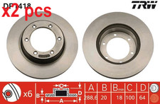 X2 PCS BRAKE DISC DF1418