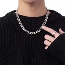Silver Chunky Cuban Link Chain