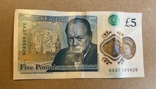 £5 UK Banknotes AA Serial