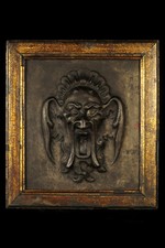 Strange Antique Metal Mascaron