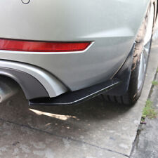 2pc Black Universal Splitter Rear Spats Bumper Splitter Diffuser Canard Spoiler