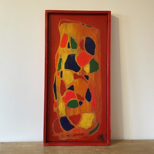 Modernist abstract shapes - abstract, oil