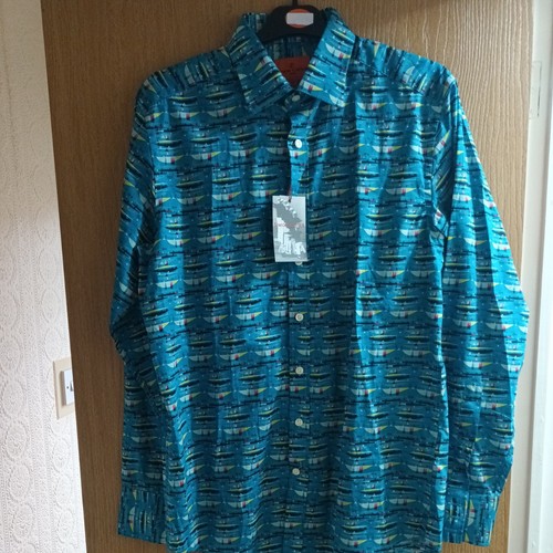 Simon carter mens shirt - mens, l/s