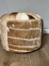 A Vintage Cowhide Stool