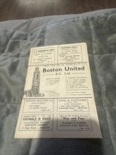 Boston United V Peterborough United 1957-1958 Programme