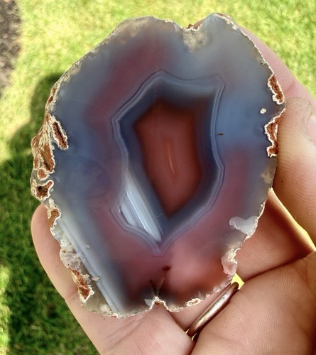 Mozambique swazi agate - mozambique/swazi, half