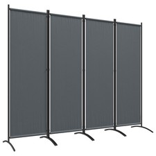 Outsunny 4 Panel Folding Room Divider,Portable Privacy Panel for Garden