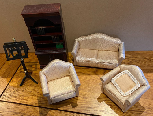 Group wooden toy dolls - group,