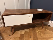 Swoon TV unit with storage - Brown with white door - used