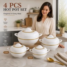 4pc hot pot food warmer - 4pc,