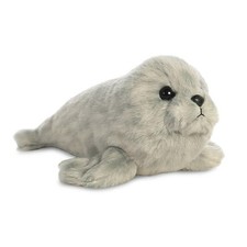 NEW AURORA FLOPSIES PLUSH GREY HARBOUR SEAL PUP CUDDLY SOFT TOY TEDDY - 31720
