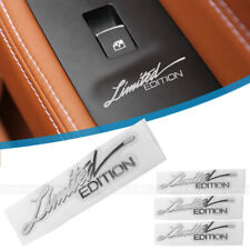 4X Silver Limited Edition Car Logo Emblem Badge Metal Sticker Decal Accessories