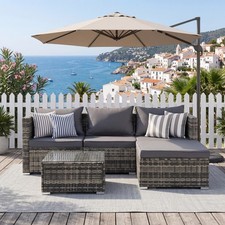 Seater rattan garden corner - rattan,