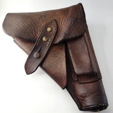 WW2 - WALTHER PPK HOLSTER - LEATHER GERMAN ARMY WWII 