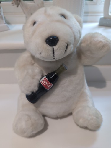Vintage coca cola plush bear - cola,