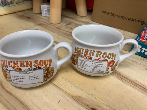Vintage soup mug cup - soup,
