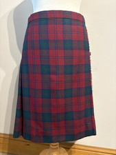 Highland Home Industries Ladies Kilt 12/14 Berry Green Navy 